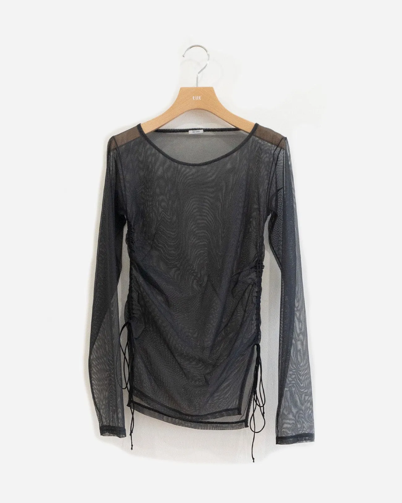 drawst tulle tops