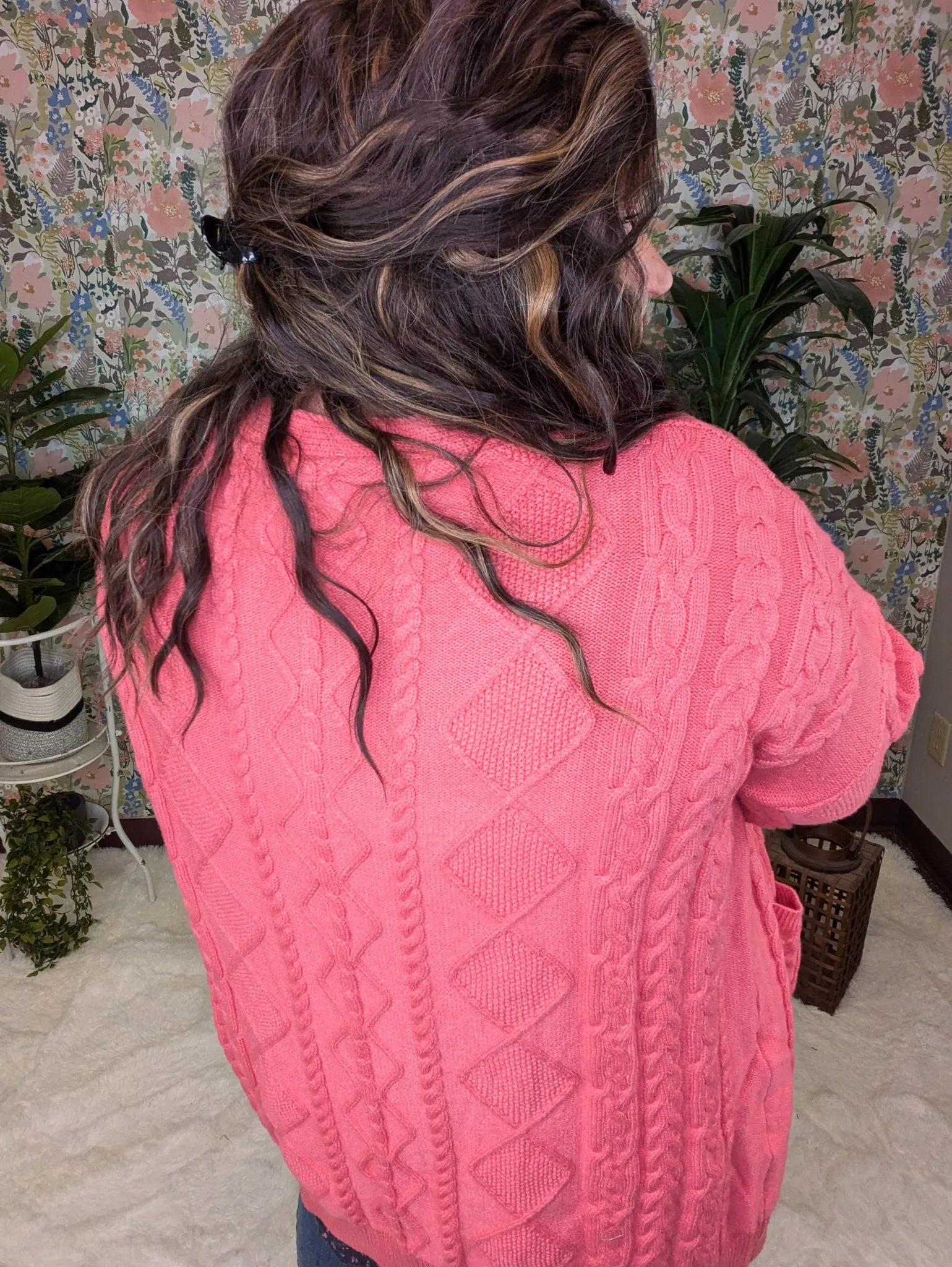 Kieran Cable Knit Slouchy Cardigan (2 colors)