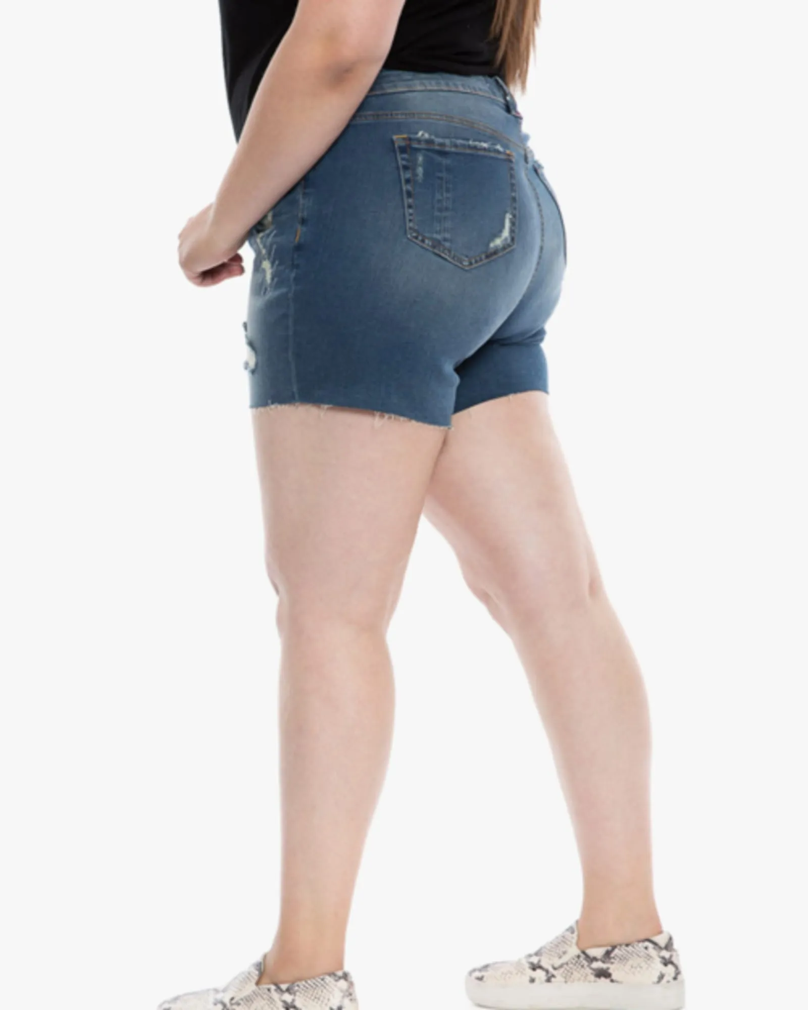 Stella Mid Rise Shorts | CRYSTAL