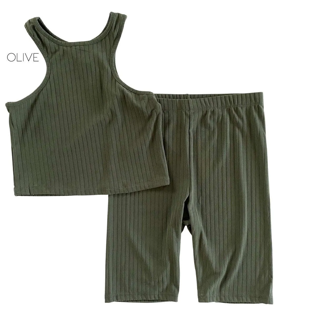 Ultra Soft Ribbed Shorts Set